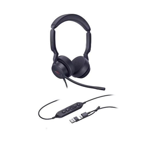 Изображение Наушники Yealink UH44 Dual Teams USB C/A черного цвета.