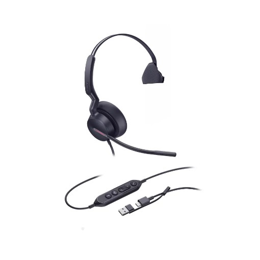 Изображение Наушники Yealink UH46 Mono Teams USB C/A, моно, черного цвета.
