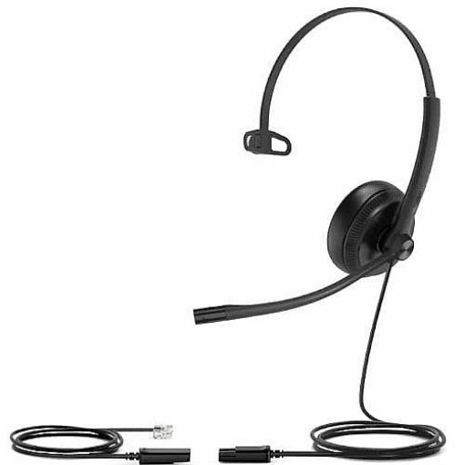 Изображение Гарнитура для телефона Yealink YHS34 Lite M черного цвета.