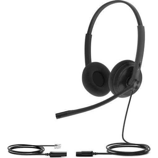 Изображение Гарнитура для телефона Yealink YHS34 Lite B черного цвета.