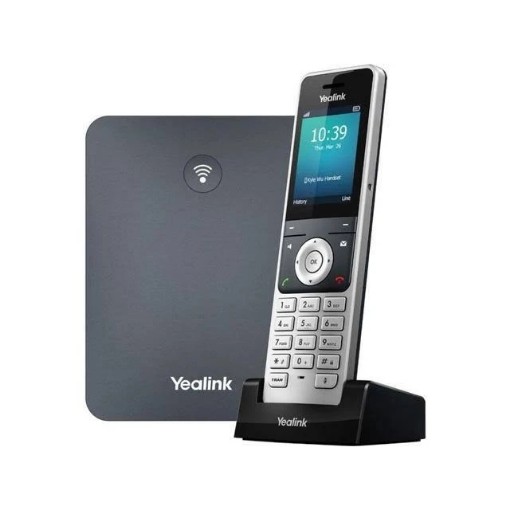 תמונה של טלפון IP DECT אלחוטי Yealink דגם DECT-SIP W76P בצבע שחור