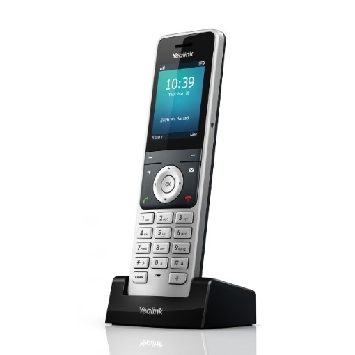 Изображение Беспроводная IP DECT телефонная трубка Yealink модель W56H черного цвета.