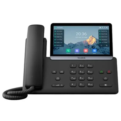 Изображение Настольный IP телефон Yealink T77U черного цвета.