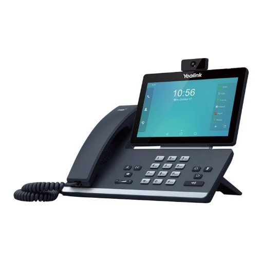 Изображение Настольный IP-телефон Yealink T58W черного цвета.