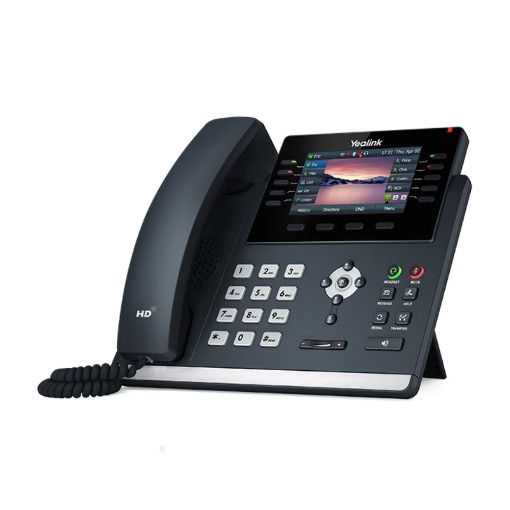 Изображение Настольный IP телефон Yealink T46U черного цвета.