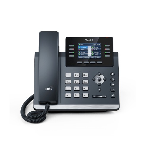 Изображение Настольный IP-телефон Yealink T44U черного цвета.