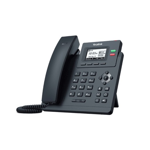 Изображение Настольный IP-телефон Yealink T31G черного цвета.