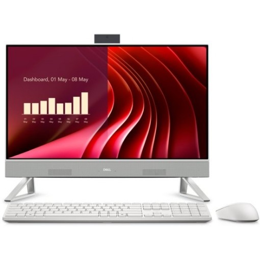 Изображение Компьютер все в одном Dell 24 EC24250 IN-RD33-16365 белого цвета.