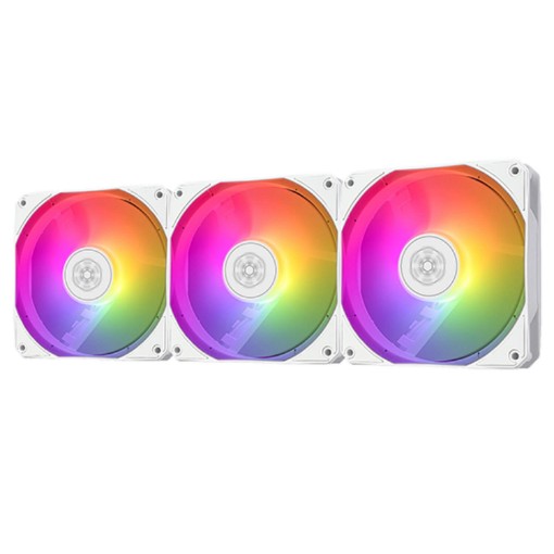 Изображение Вентилятор SilverStone Air Nexus 120 ARGB 120мм PWM 3xВентилятора белого цвета.