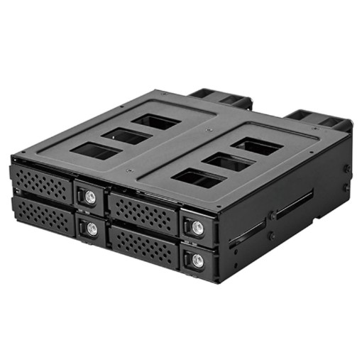 תמונה של כלוב כוננים SilverStone FS204-US ל-4 כונני U.2 בגודל 2.5 אינץ'
