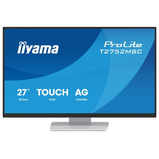 Изображение Сенсорный экран IIYAMA ProLite T2752MSC-W1AG размером 27 дюймов.