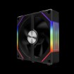 Изображение Вентилятор GAMDIAS AEOLUS P2-1201 WH черного цвета.