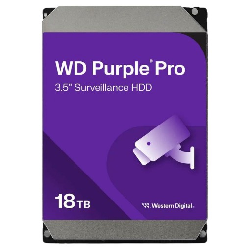 תמונה של כונן קשיח פנימי Western Digital WD Purple Pro 18TB WD181PURP 3.5"
