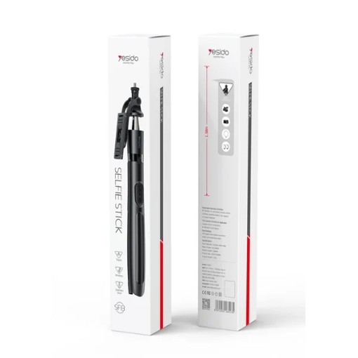 Picture of Selfie stick tripod telescopic Yesido SF13 up to 1.58 meters adjustable with wireless remote.