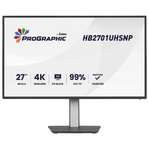Picture of Professional computer monitor IIYAMA ProGraphic 27" 4K UHD.