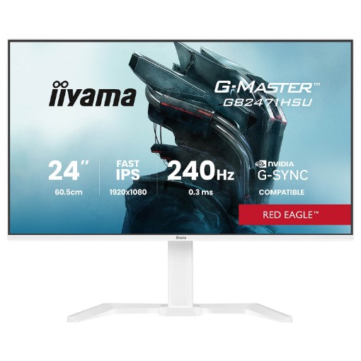 תמונה של מסך מחשב לגיימינג IIYAMA G-Master GB2471HSU-W1 בגודל 23.8 אינץ'