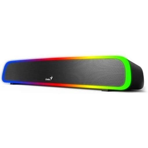 Picture of Genius SoundBar 200BT speaker, black color.