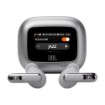 Picture of JBL Live Beam 3 TWS wireless headphones in silver color.