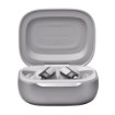 Picture of JBL Live Beam 3 TWS wireless headphones in silver color.