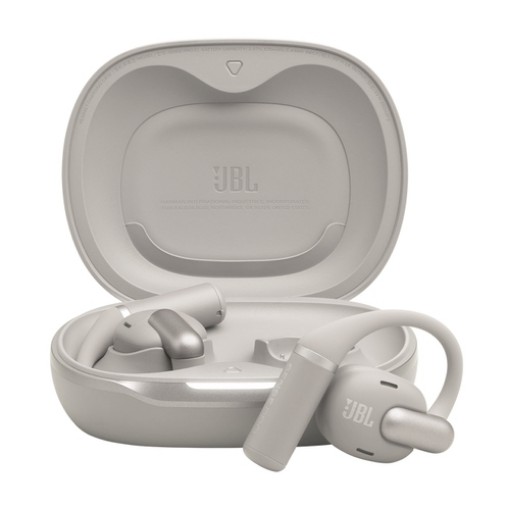 Picture of JBL Sense Pro TWS wireless headphones in gray color.