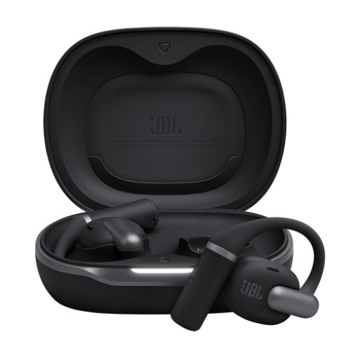 Picture of JBL Sense Pro TWS wireless headphones in black.