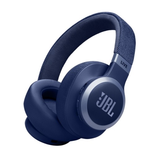Изображение Беспроводные накладные наушники JBL Live 770NC синего цвета.