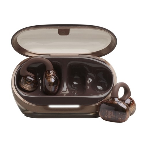 Изображение Беспроводные наушники JBL Soundgear Clips медного цвета.
