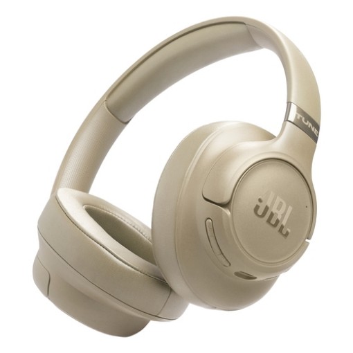 Изображение Беспроводные накладные наушники JBL Tune 780NC бежевого цвета.