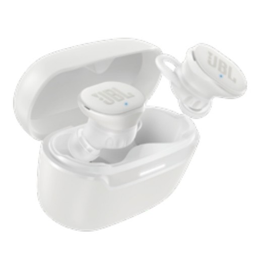 Picture of JBL Endurance Race 2 TWS wireless headphones in white.