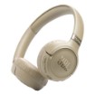 Изображение Беспроводные накладные наушники JBL Tune 680NC бежевого цвета.