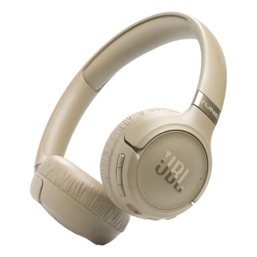 Изображение Беспроводные накладные наушники JBL Tune 680NC бежевого цвета.
