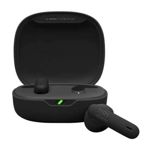 Изображение Беспроводные наушники JBL Vibe Flex 2 TWS черного цвета.