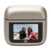 Picture of JBL TOUR PRO 3 TWS wireless headphones in titanium color.