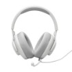 Изображение Проводные игровые наушники JBL Quantum 100M2 с микрофоном белого цвета.