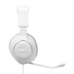 Изображение Проводные игровые наушники JBL Quantum 100M2 с микрофоном белого цвета.