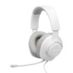 Изображение Проводные игровые наушники JBL Quantum 100M2 с микрофоном белого цвета.