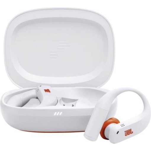 Изображение Беспроводные спортивные наушники JBL Endurance Peak 4 белого цвета.
