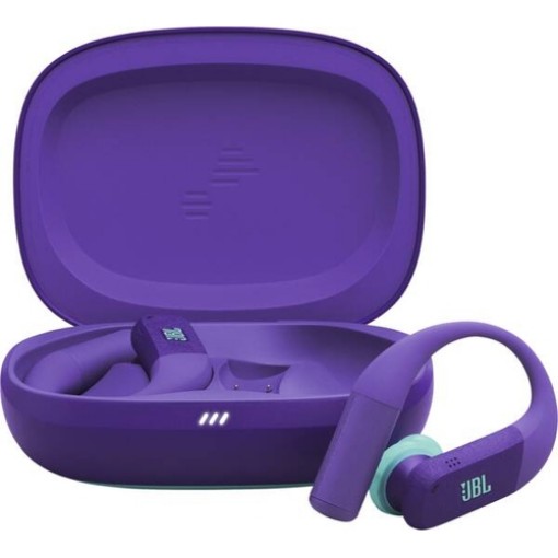 Изображение Беспроводные спортивные наушники JBL Endurance Peak 4 фиолетового цвета.