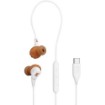 Изображение Проводные спортивные наушники JBL Endurance Run 3C USB-C белого цвета.