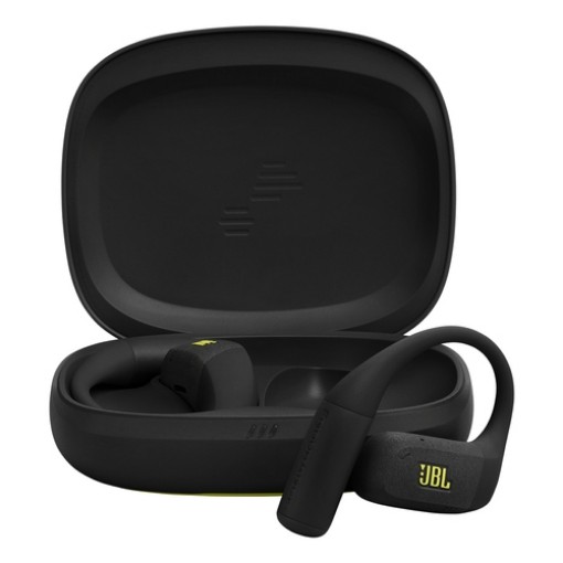 Изображение Беспроводные спортивные наушники JBL Endurance Zone TWS черно-зеленого цвета.