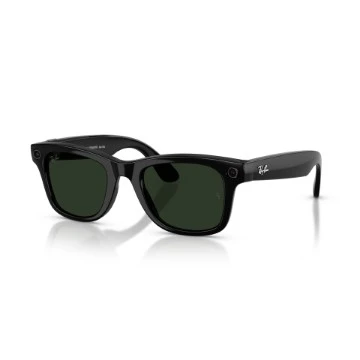 תמונה של משקפי שמש חכמים Ray-Ban Meta Wayfarer Gen 2 RW4012 עם עדשות Transitions® Graphite Green ומסגרת בצבע שחור מבריק בגודל 50-22