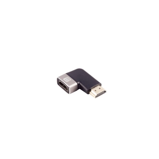 Picture of Simpuls HDMI-A 90° left angled adapter S-impuls in black.