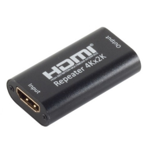 תמונה של מאריך HDMI Simpuls 4K30Hz פסיבי במארז מתכת בצבע שחור