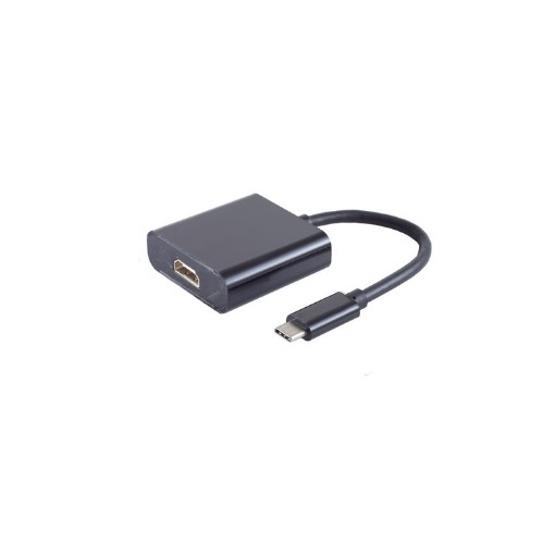 תמונה של מתאם USB-C ל-HDMI Simpuls 14-05001 בצבע שחור