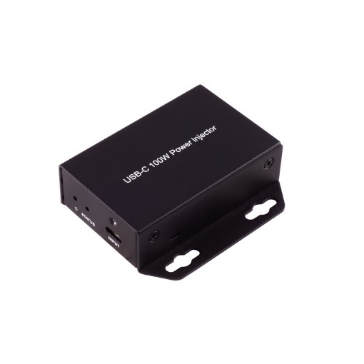 תמונה של מזריק כוח ומגביר אות USB-C Simpuls דגם 13-50500 בצבע שחור