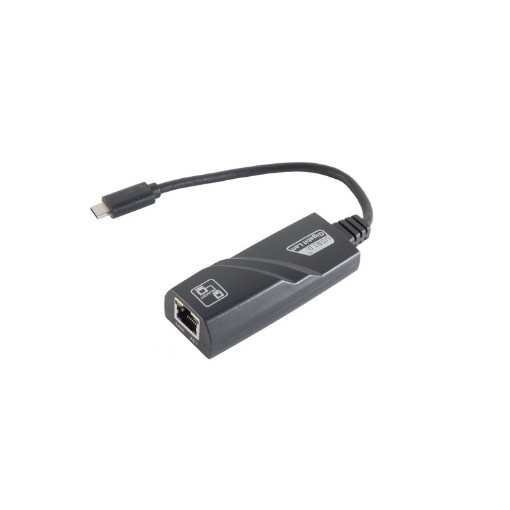 Изображение Переходник USB-C на RJ45 Gigabyte LAN от Simpuls черного цвета.