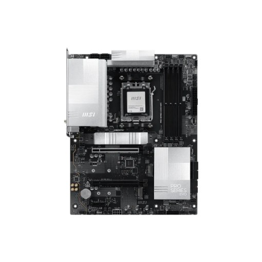 Изображение Материнская плата MSI PRO X870E-S EVO WIFI черного цвета.