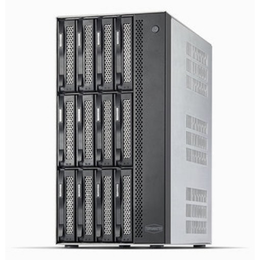 Изображение Система хранения TERRAMASTER T12-500 Pro серого цвета.