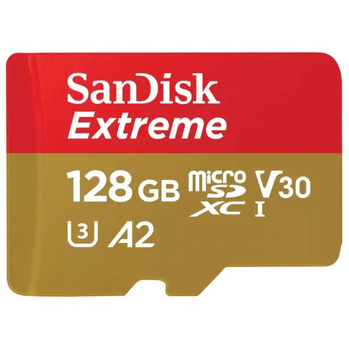 תמונה של כרטיס זיכרון SanDisk Extreme microSD 128GB