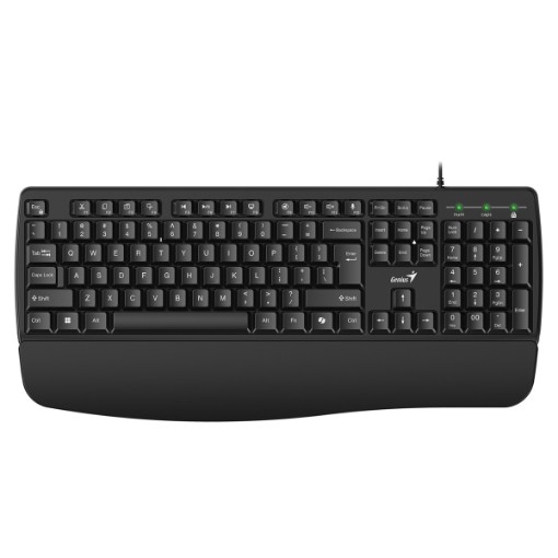 Изображение Проводная клавиатура Genius KB-123 черного цвета.